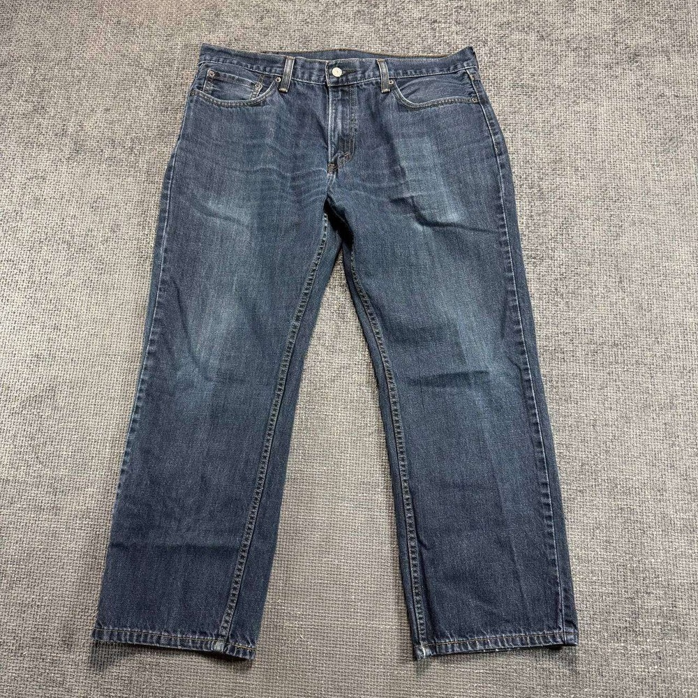 Levi's 559 Relaxed Straight Jeans Mens 38x29 Blue Denim Dark Wash Mid Rise